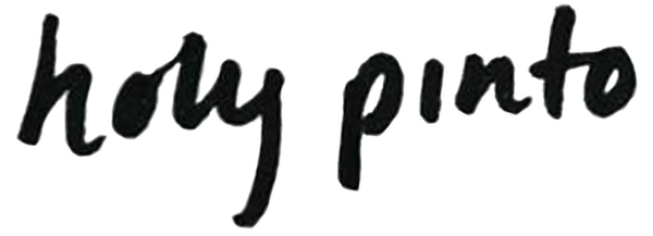 Holy Pinto Lgo Black handwriting on a white background
